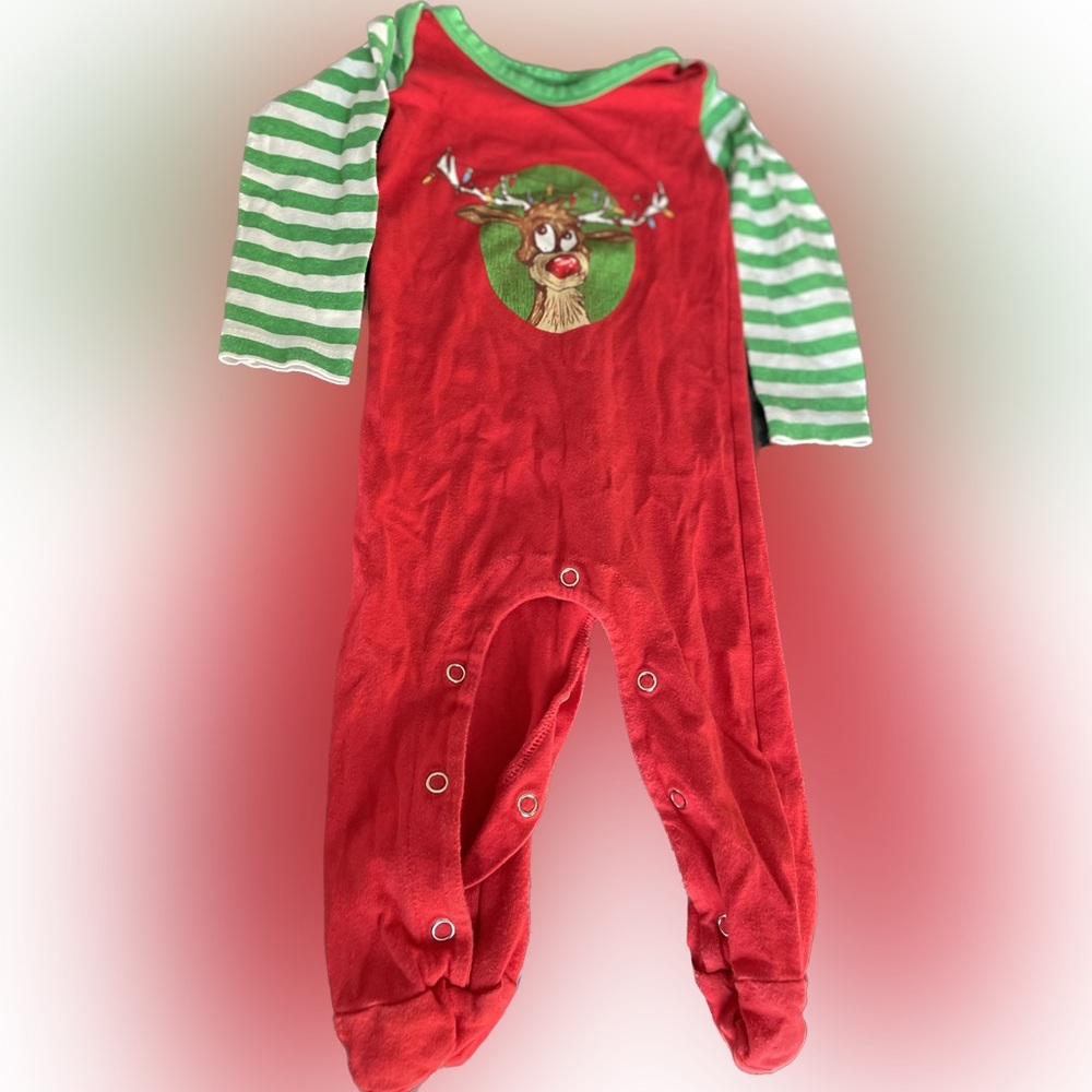 6 Month Jane Marie Rudolph Reindeer Outfit